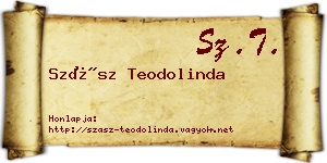 Szász Teodolinda névjegykártya